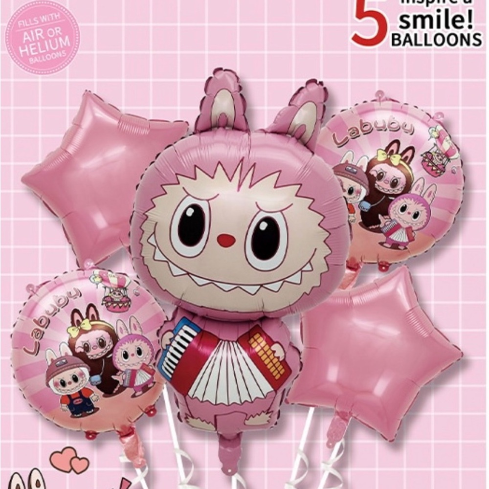 Pink Bunny Balloon Set
